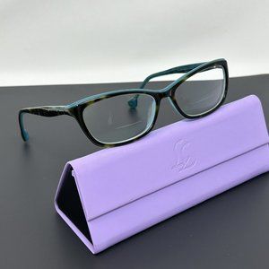 Lisa Loeb Eyeglasses Frame Sweet Eyes 160 Tortoise Marine 52 [] 15 135